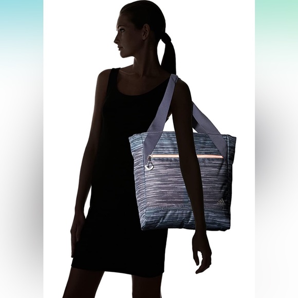 ADIDAS workout bag, grey and pink - Picture 2 of 8